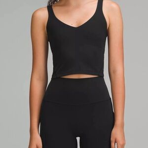 Lululemon Black Crop Top Tank